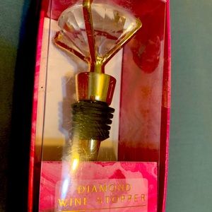 NWT Saks Fifth Avenue Diamond Wine Stopper